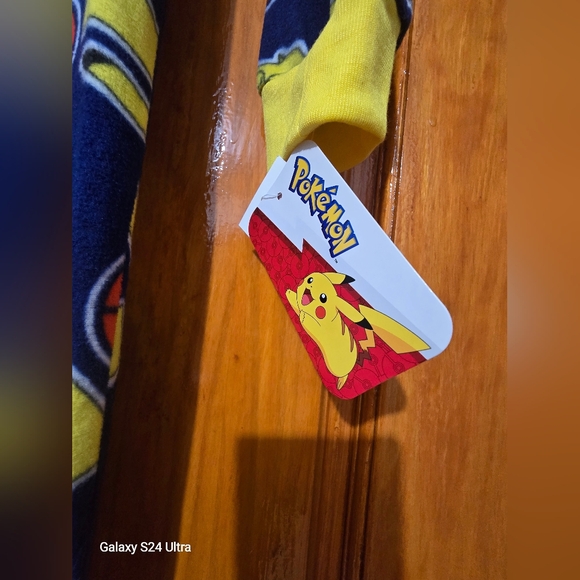 Boys 6-7 Pokemon Hooded Fleece Bodysuit Pajamas (Small) - Picture 3 of 5